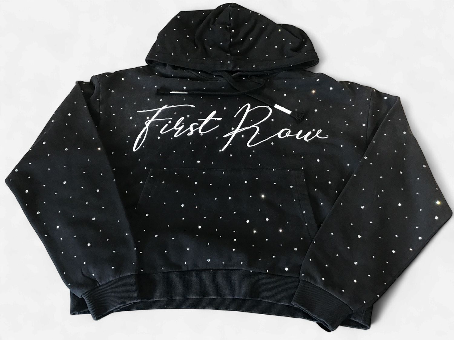 First Row - Allover Rhinestone, Size: S, Style: Sweatshirt