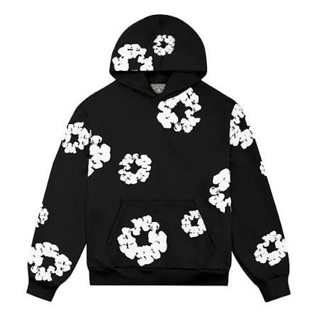 Denim Tears Hoodie, Color: Black/White, Size: S