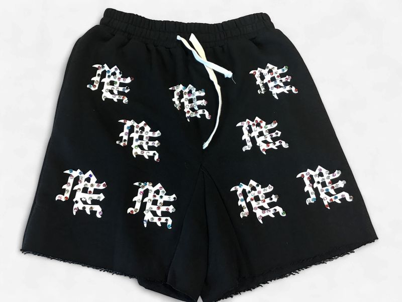 Mix Emotions- Black Studded Short