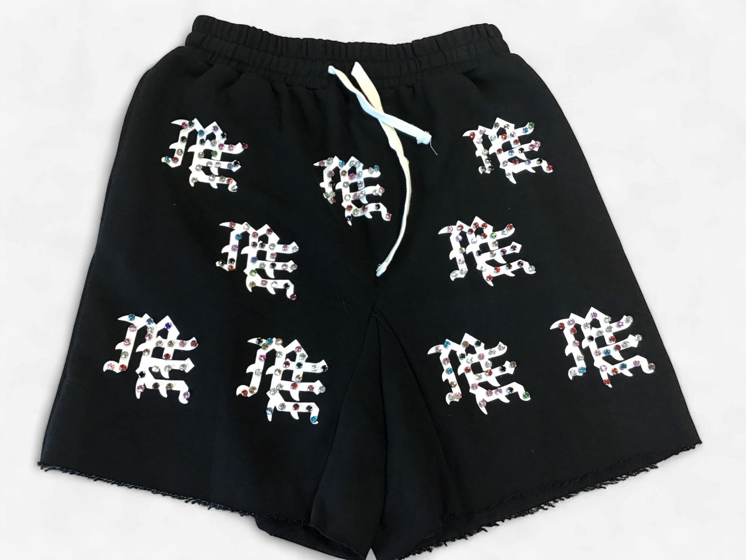 Mix Emotions- Black Studded Short, Short Size: S
