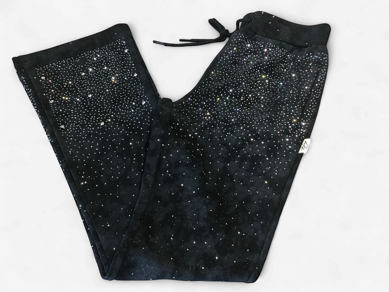 STONE RIVET STACKED PANTS