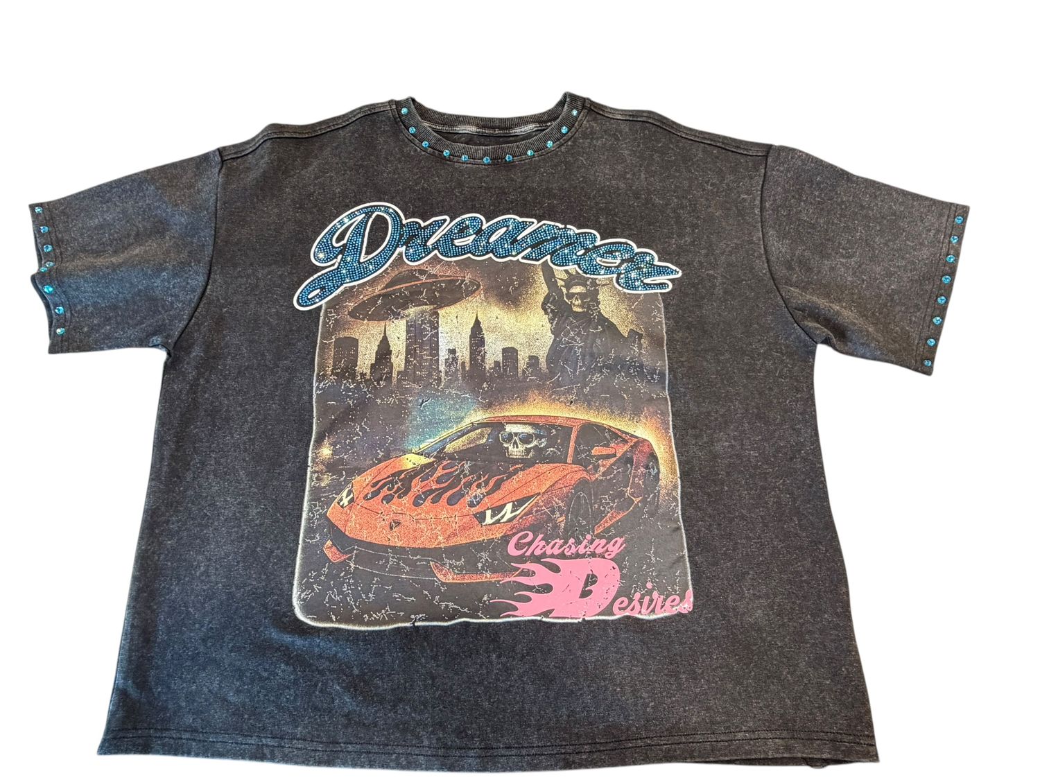 CR DREAMER Tee, Color: Black, Size: S