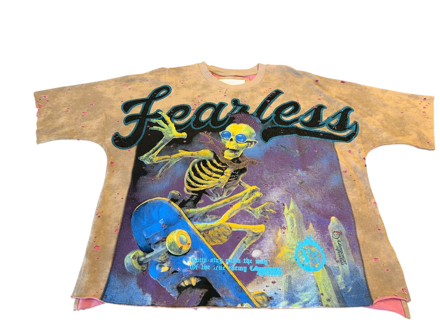 CR Fearless Tee, Color: Beige, Size: S