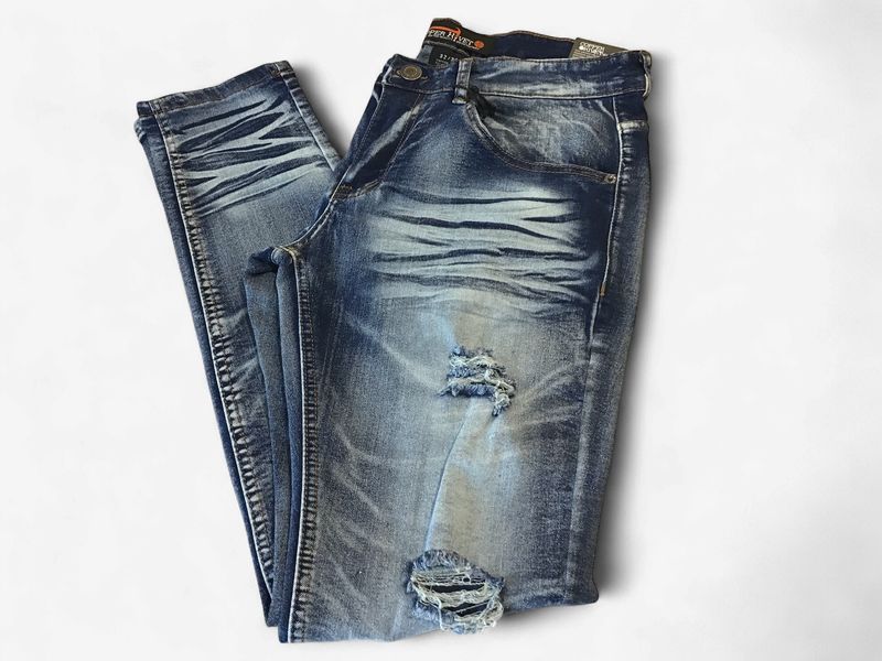 Rip &amp; Repair Jeans Dark