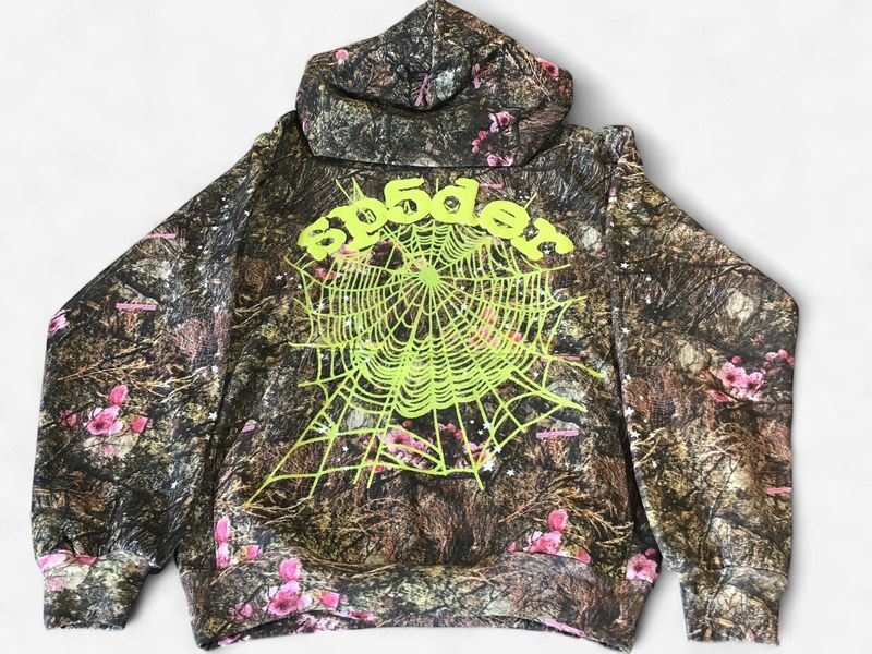SP5DER CAMO HOODIE