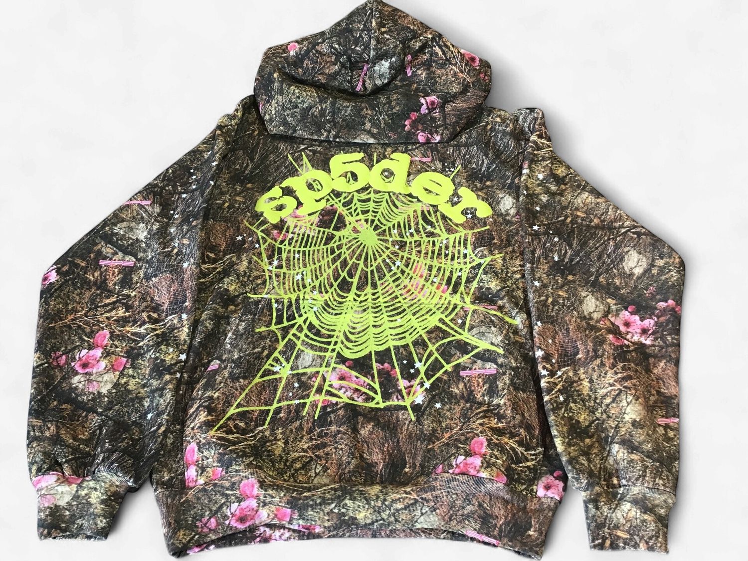 SP5DER CAMO HOODIE, Color: Camo, Size: S