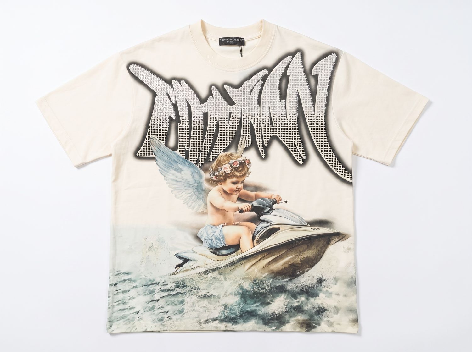 Mix Emotions- Jet Ski Angel Tee, Shirt Size: S