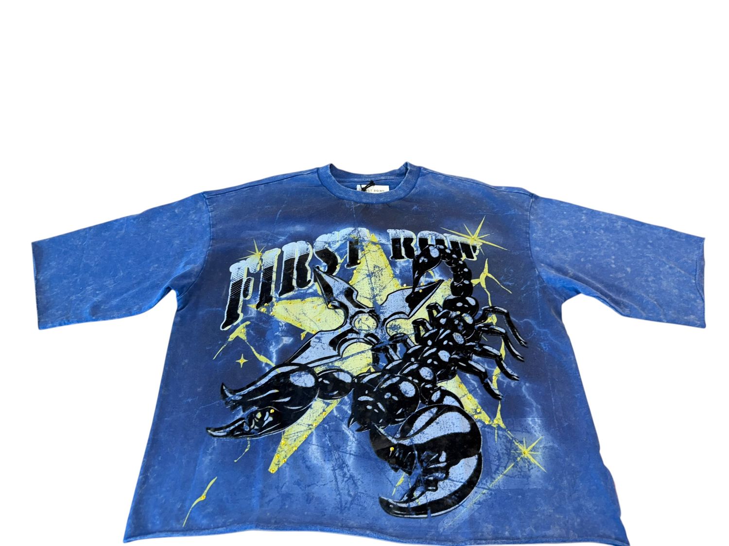 Be Fierce Stars Scorpion Cropped Tee, Color: Royal, Size: S