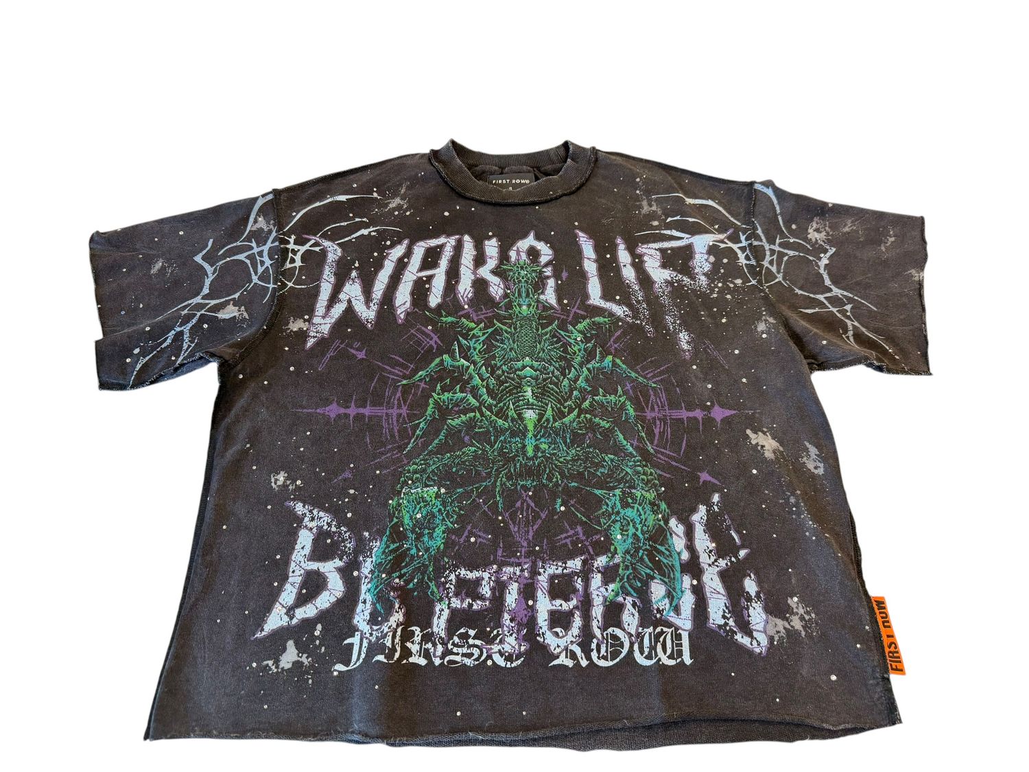 Be Fierce Silent Sting Scorpion Cropped Tee, Color: Black, Size: S