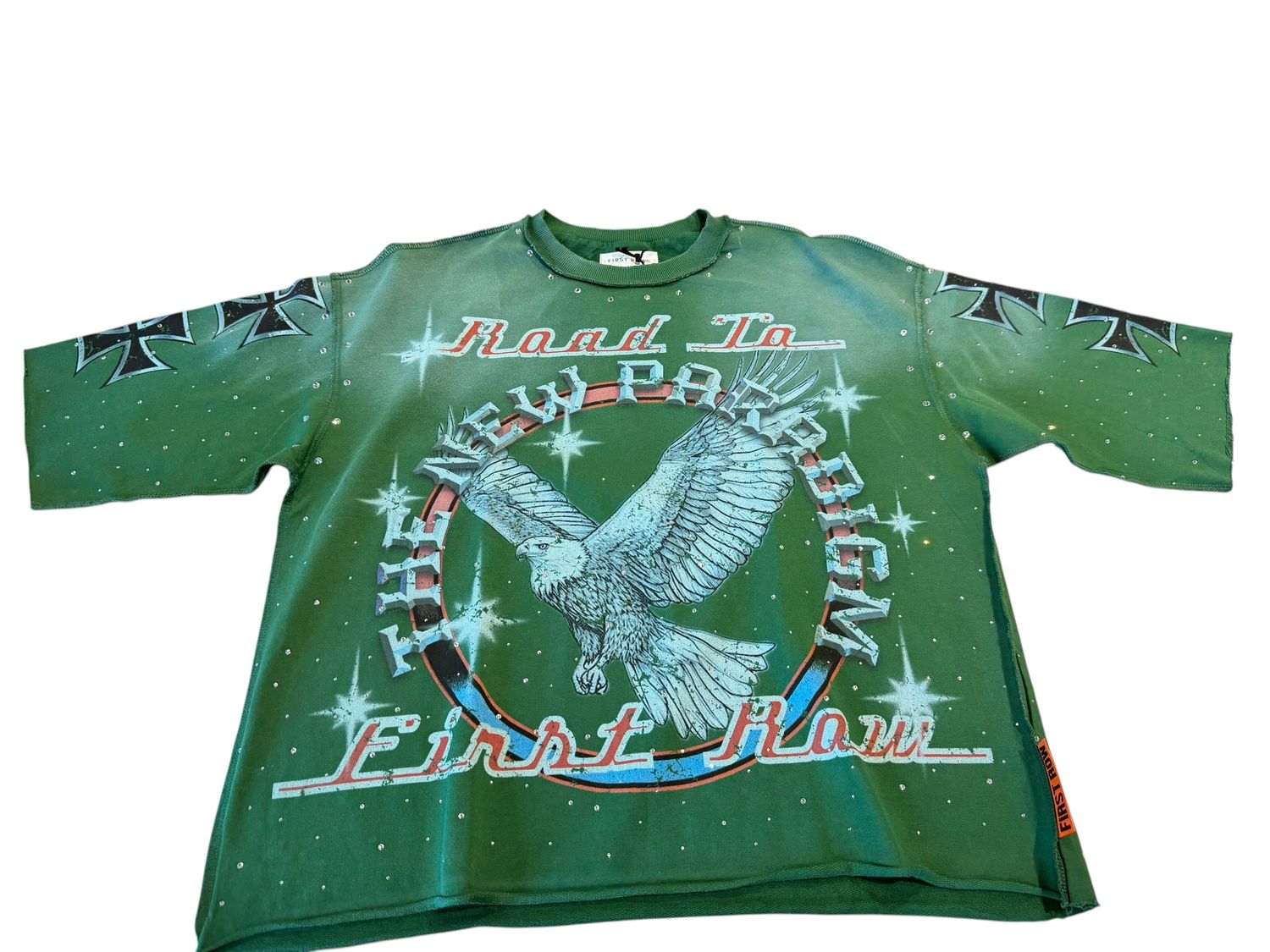 New Paradigm Iron Faith Tee, Color: Hunter Green, Size: M