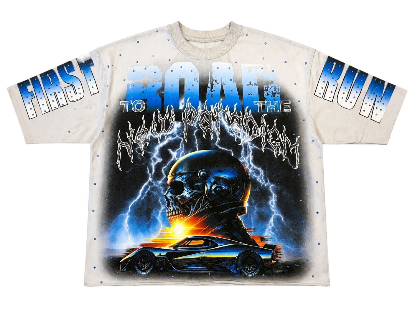 New Paradigm Faster Than Fear Tee, Color: Light Grey, Size: S
