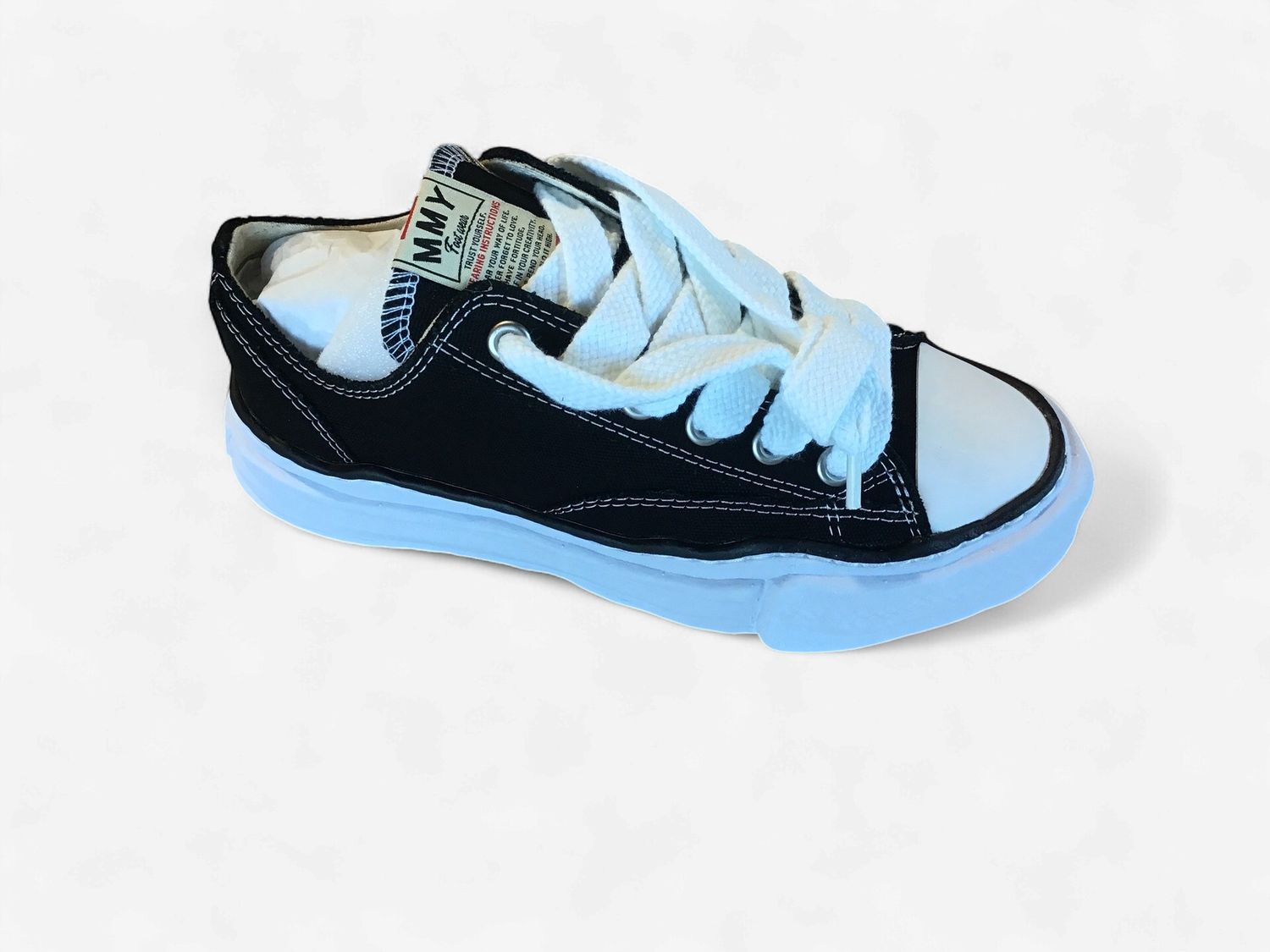 Maison Mihara Yasuhiro Peterson OG Sole Canvas Low, Color: Black, Size: 39