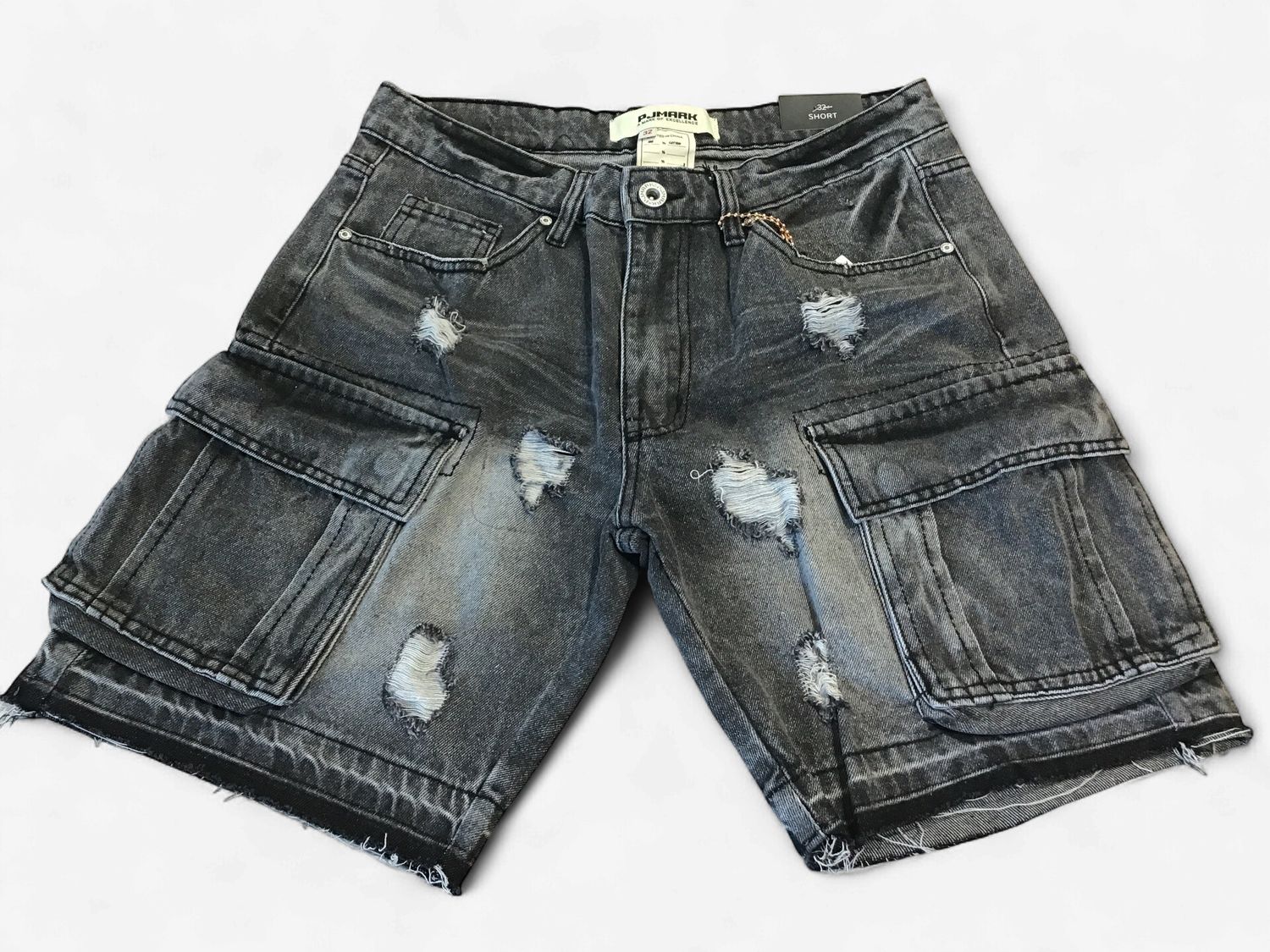 Cargo Jorts, Color: Faded Black, pants size: 30
