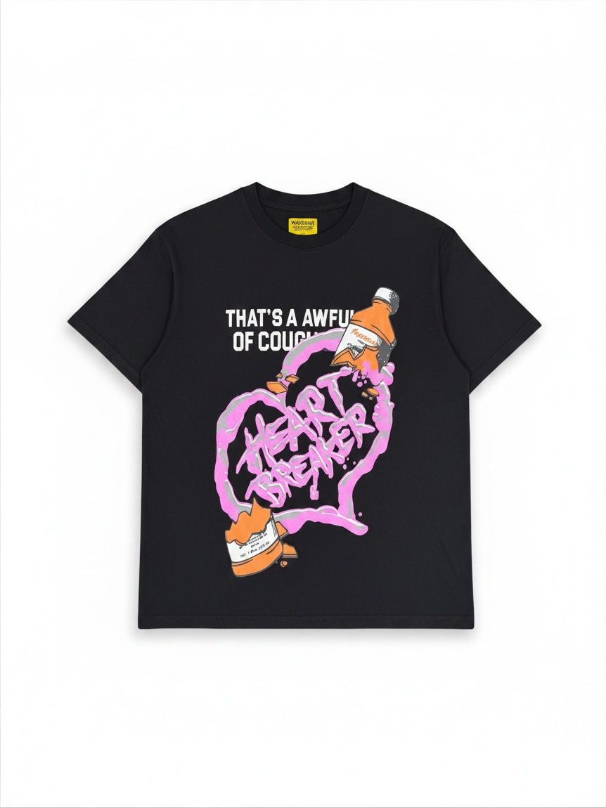 ALOCS "Heartbreaker' T-shirt, Color: Black, Size: S