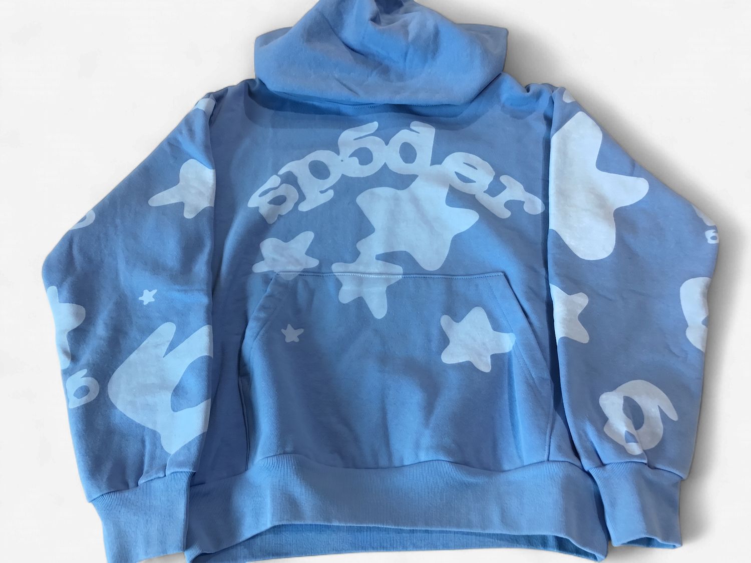 Sp5der Dusty blue beluga Hoodie, Color: Blue, Size: S