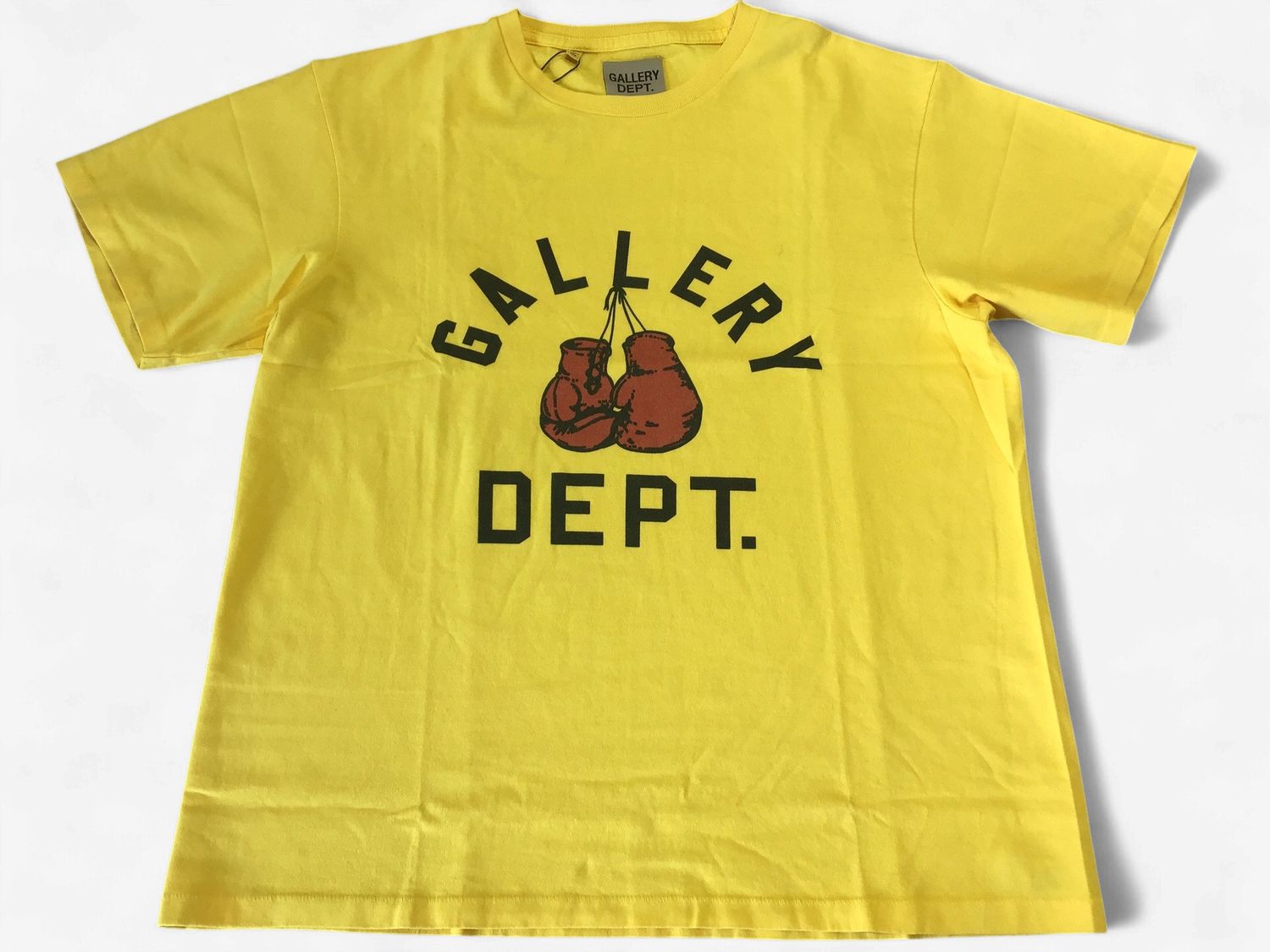 Gallery Dept. Boxing Merch T-shirt Gold Yellow Men's, Size: S