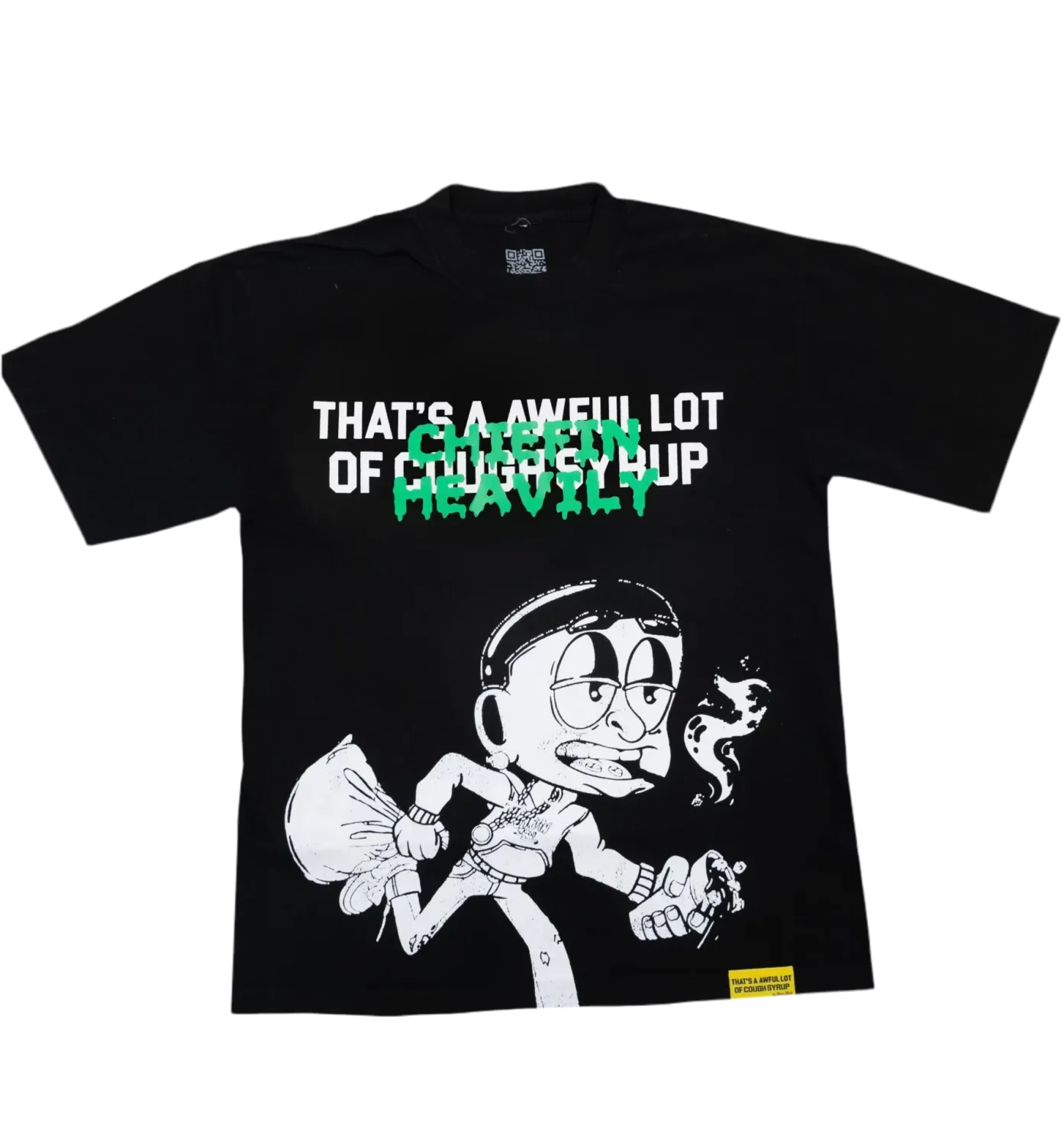 Chiefin Heavily x That's An Awful Lot of Cough Syrup Tee, Size: S