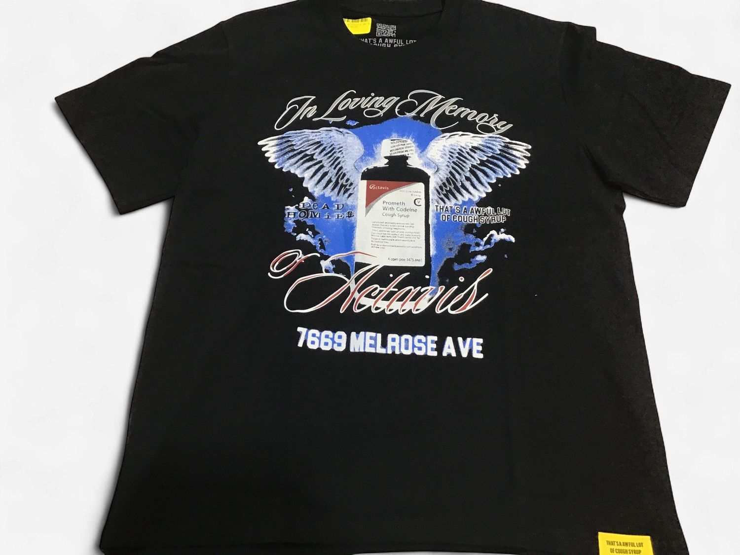Cough Syrup In Loving Memory Of Actavis Tee, Size: S
