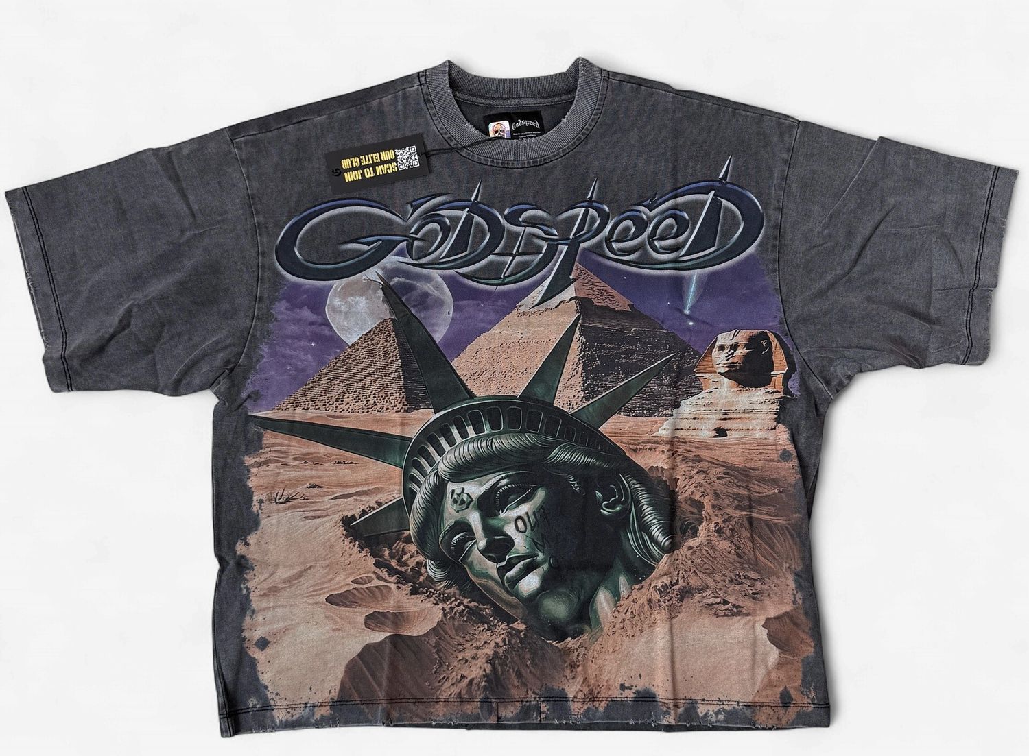 Pyramids &amp; Liberty Tee, Shirt Size: S