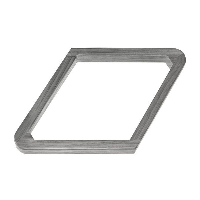 Bull Nose Wood 9-Ball Rack in Silver Mist