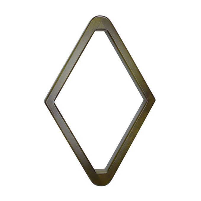 Bull Nose Wood 9-Ball Rack in Cappuccino