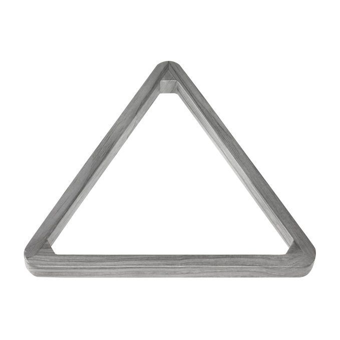 Bull Nose Wood Triangle in Silver Mist