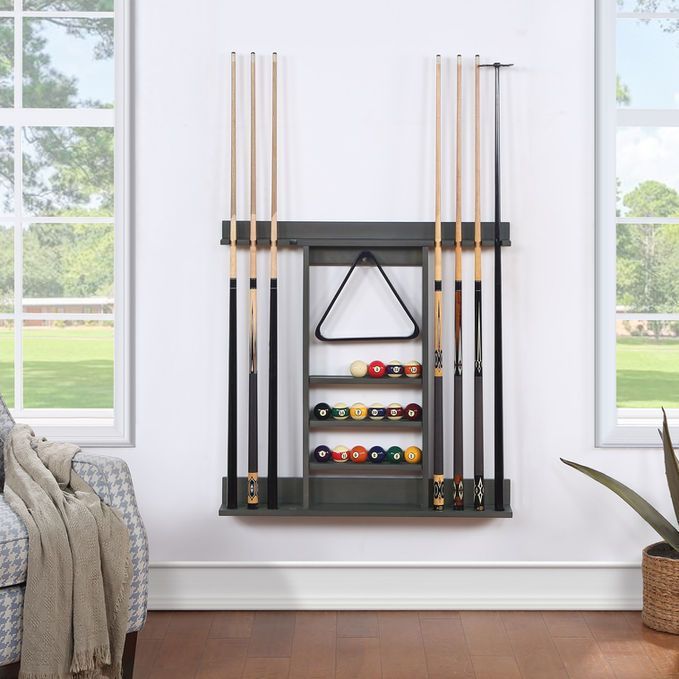 Smoke Wall Cue Rack