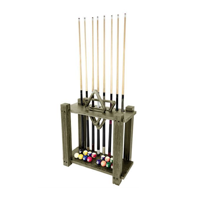 Driftwood Rectangle Floor Cue Rack