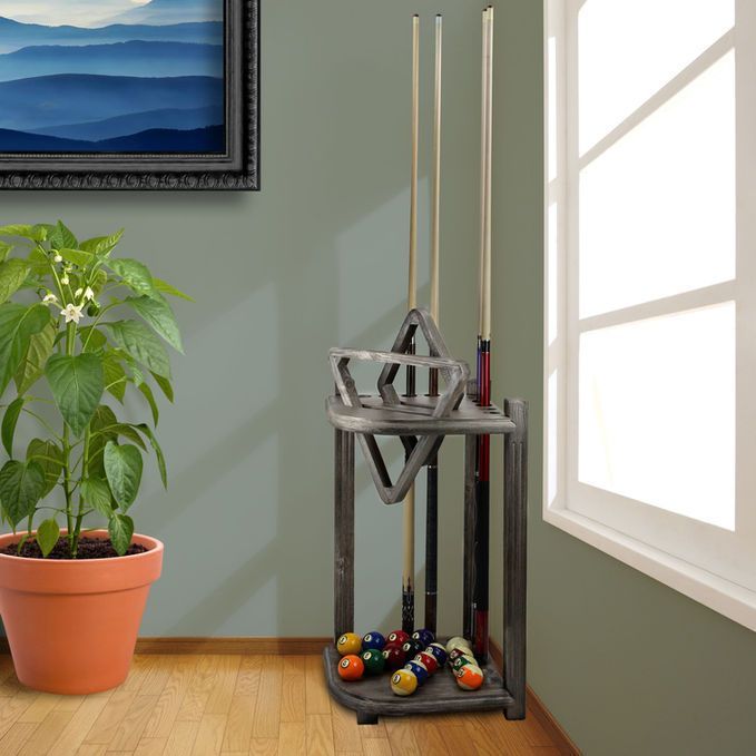 Silver Mist Double Thick Corner Cue Rack