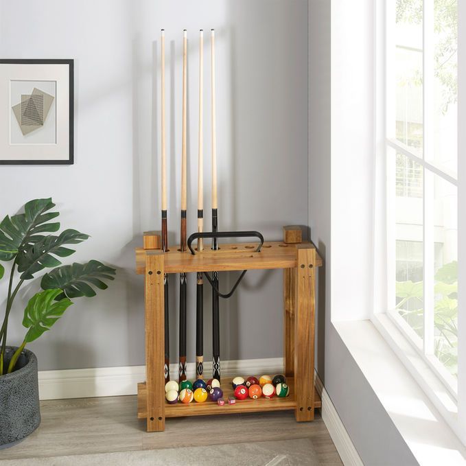 Acacia Rectangle Floor Cue Rack