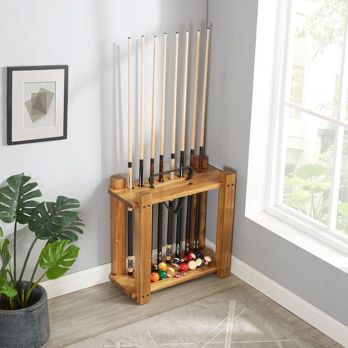 Acacia Rectangle Floor Cue Rack
