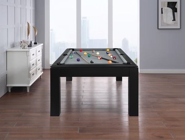 Yarmouth Pool Table with Dining Top - Black
