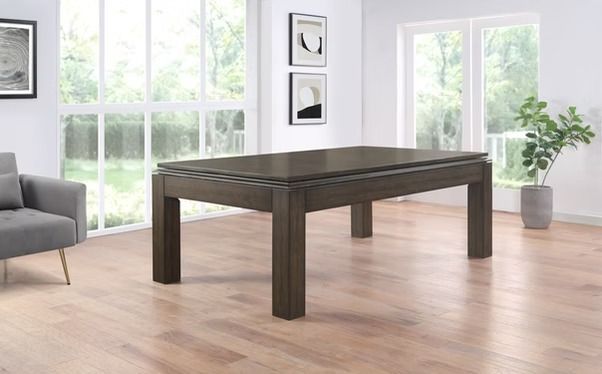 Centerville Pool Table with Dining Top - Grey Walnut