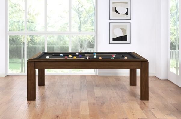 Centerville Pool Table with Dining Top - Brown Walnut
