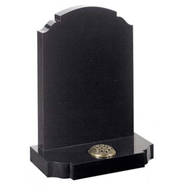 EC23 Black Granite Traditional Cemetery Memorial