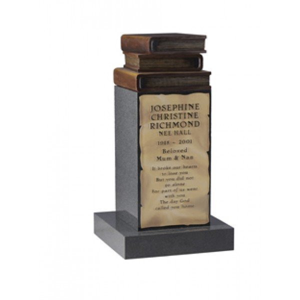 EC201 Light Grey Granite Cremation Plinth