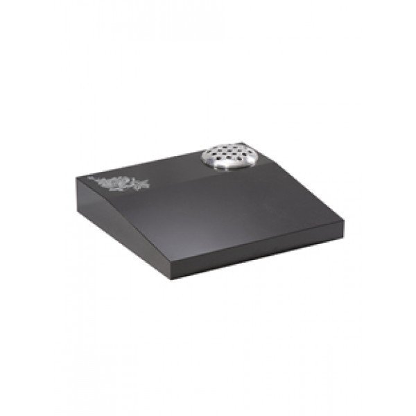 EC253 Black Granite Desk with Rose Design