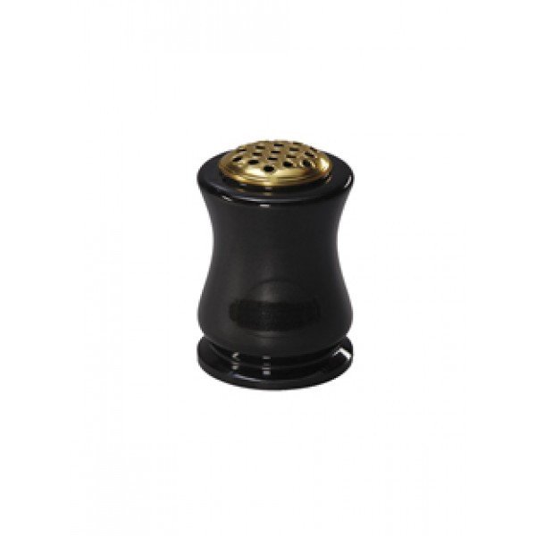EC274 Black Granite Turned Vase