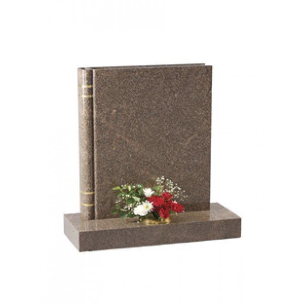 EC139 Yellow Teak Granite fully worked representation of a &quot;Book of Life&quot;