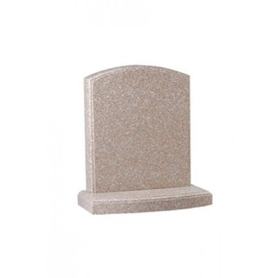 EC15 Xiamen Pink Granite Memorial with fully polished moulding on headstone and base
