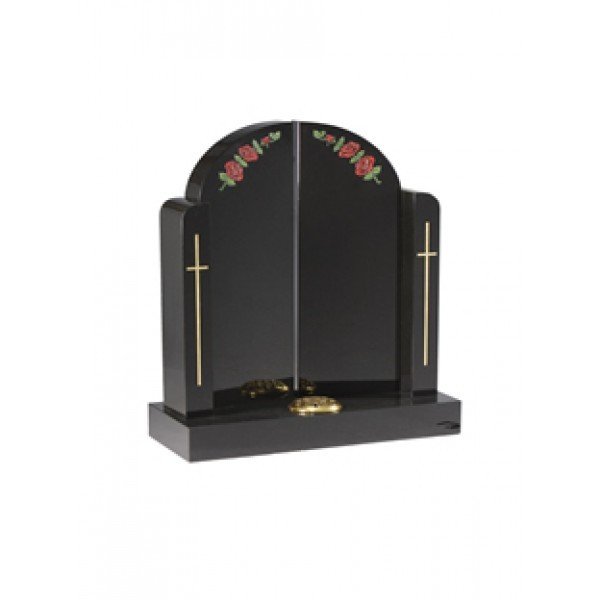 EC204 Black Granite Gates of Heaven Memorial