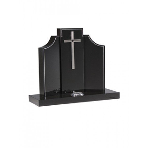 EC205 Black Granite Column and WIngs Memorial