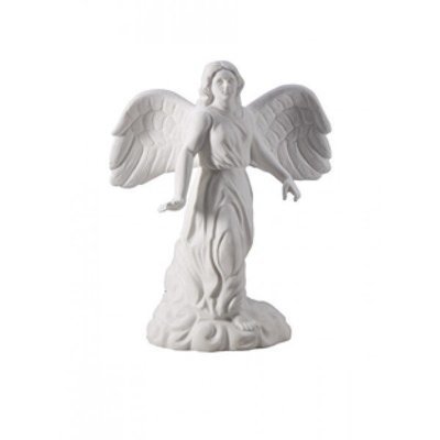 EC85 White marble carved angel.