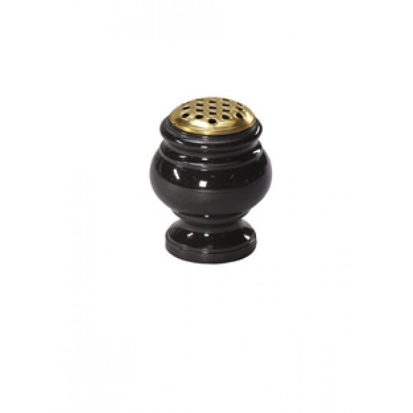 EC276 Black Granite Round Vase