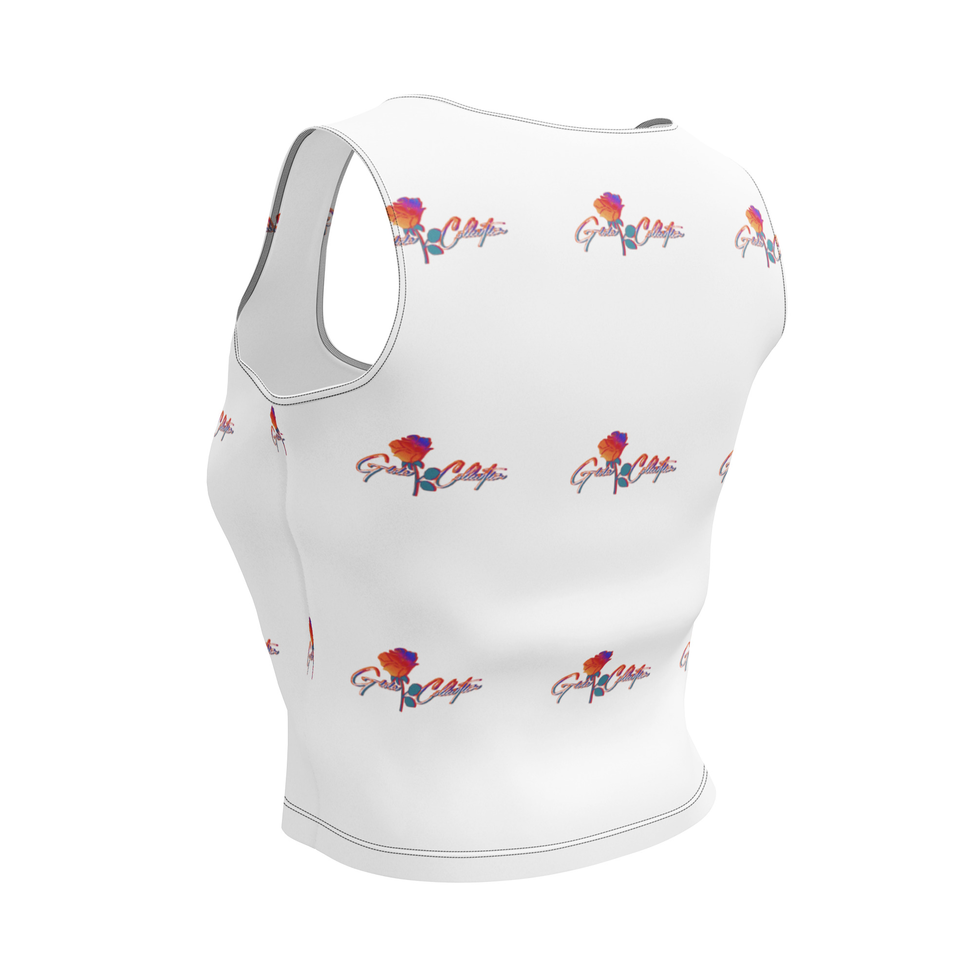 Gioia All Over Print Crop Top