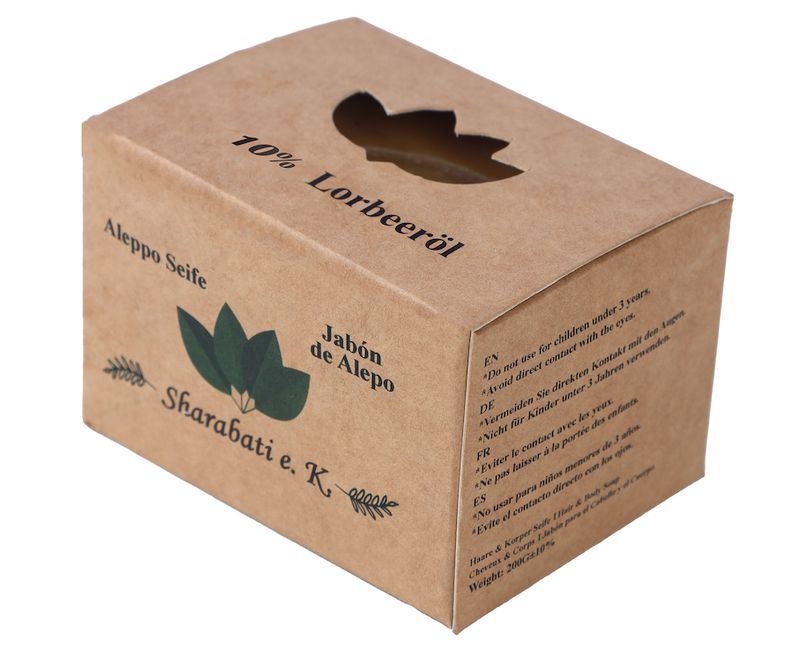 Aleppo Seife mit 10% Lorbeeröl, Original handgemacht