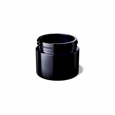 Violettglas Kosmetiktiegel 50 ml mit Deckel