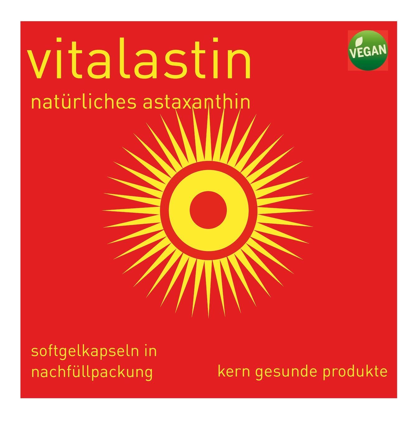 VitalAstin Nachfüllpack natürliches Astaxanthin VitalAstin Nachfüllpack natürliches Astaxanthin