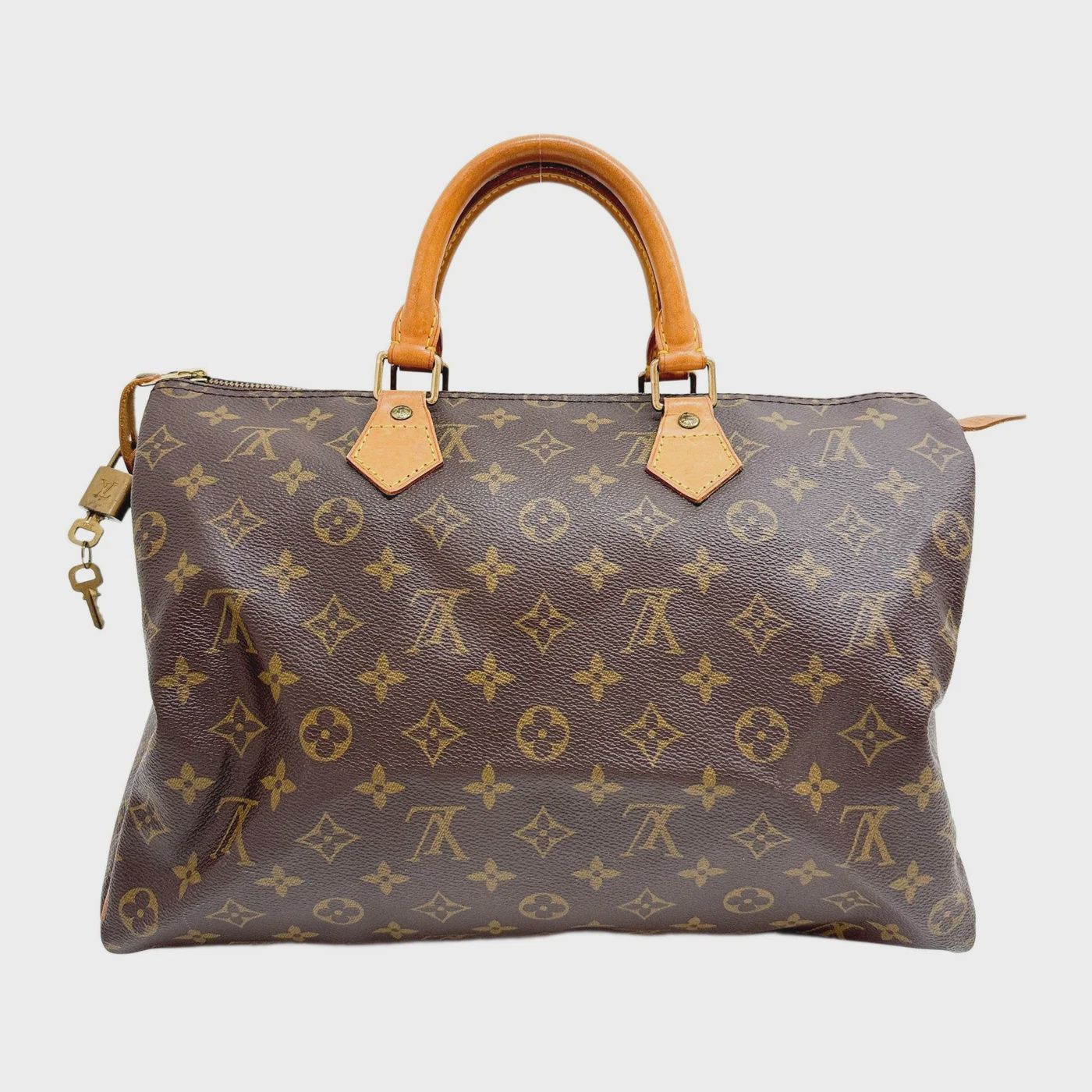 LOUIS VUITTON Speedy 35 Brown Monogram Canvas Hand Bag