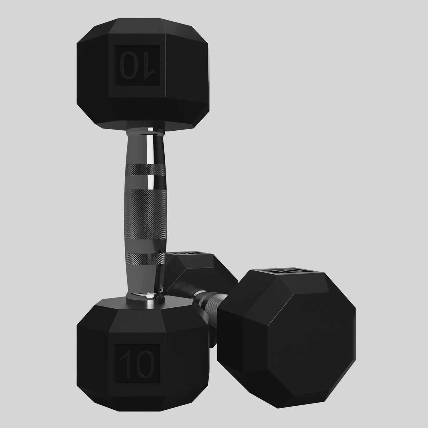 Troy/VTX SD 8-Sided Rubber Encased Dumbbell, Size: 3